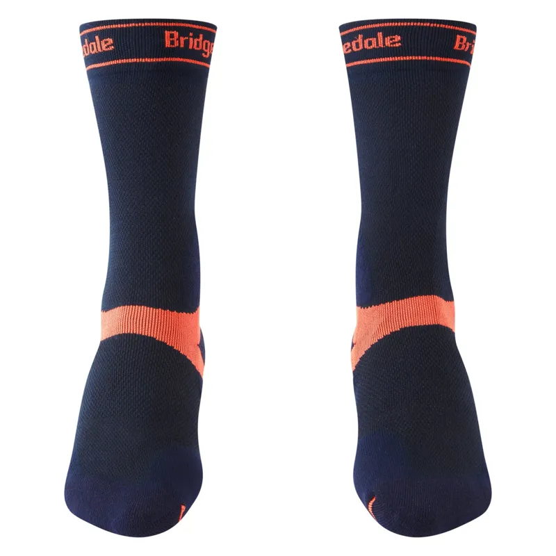 Bridgedale Summer Weight T2 Coolmax Womens Sport MTB Socks Navy/Peach-1